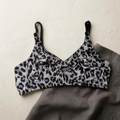 Printed Comfort Bra – Stylish Wireless Full Coverage Bra for Women
