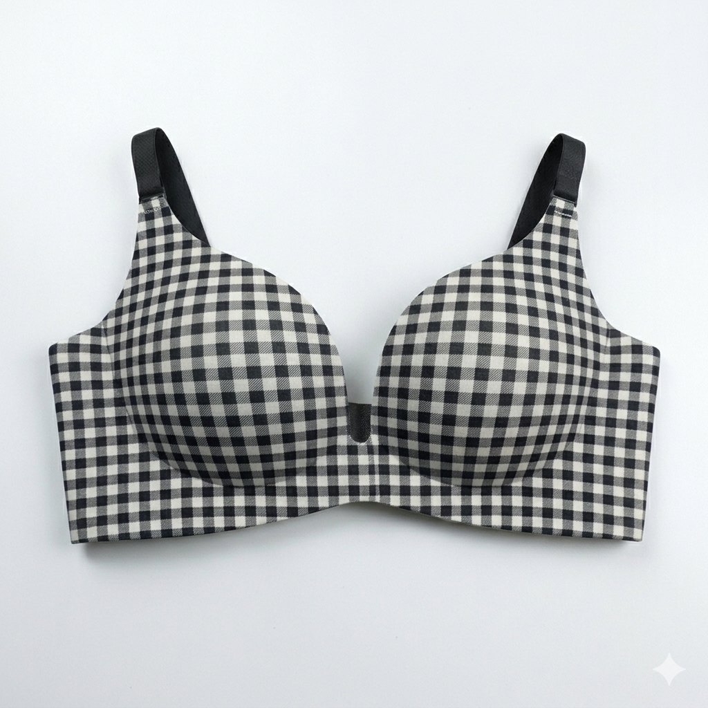 Pack of 2 Fashionable Deep U Push-Up Soft Support Bra 3D Shaping for Small Breasts Comic Bust Big Maker Soft Women's Underwear Seamless