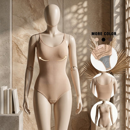 Seamless Tummy Control Bodysuit – Open-Bust Crotch Hook Sculpting Shaper-8026