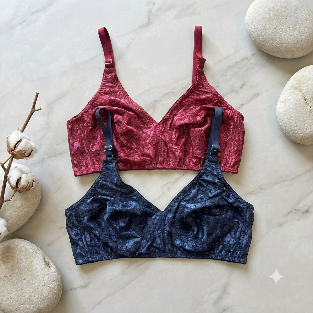 Flourish Pack of 2 Essence  See-Through Non-Padded Bra Duo