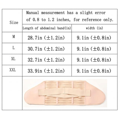Flourish Postpartum Belly Band – Breathable Postnatal Recovery Girdle for Belly, Waist & Back Support (C-Section & Natural Birth Friendly) M09