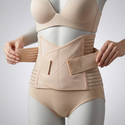 Flourish Postpartum Belly Band – Breathable Postnatal Recovery Girdle for Belly, Waist & Back Support (C-Section & Natural Birth Friendly) M09