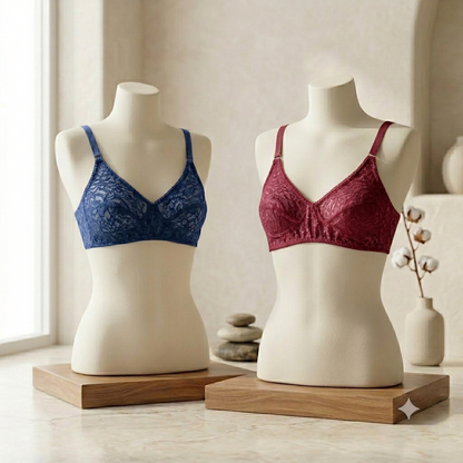 Flourish Pack of 2 Essence  See-Through Non-Padded Bra Duo