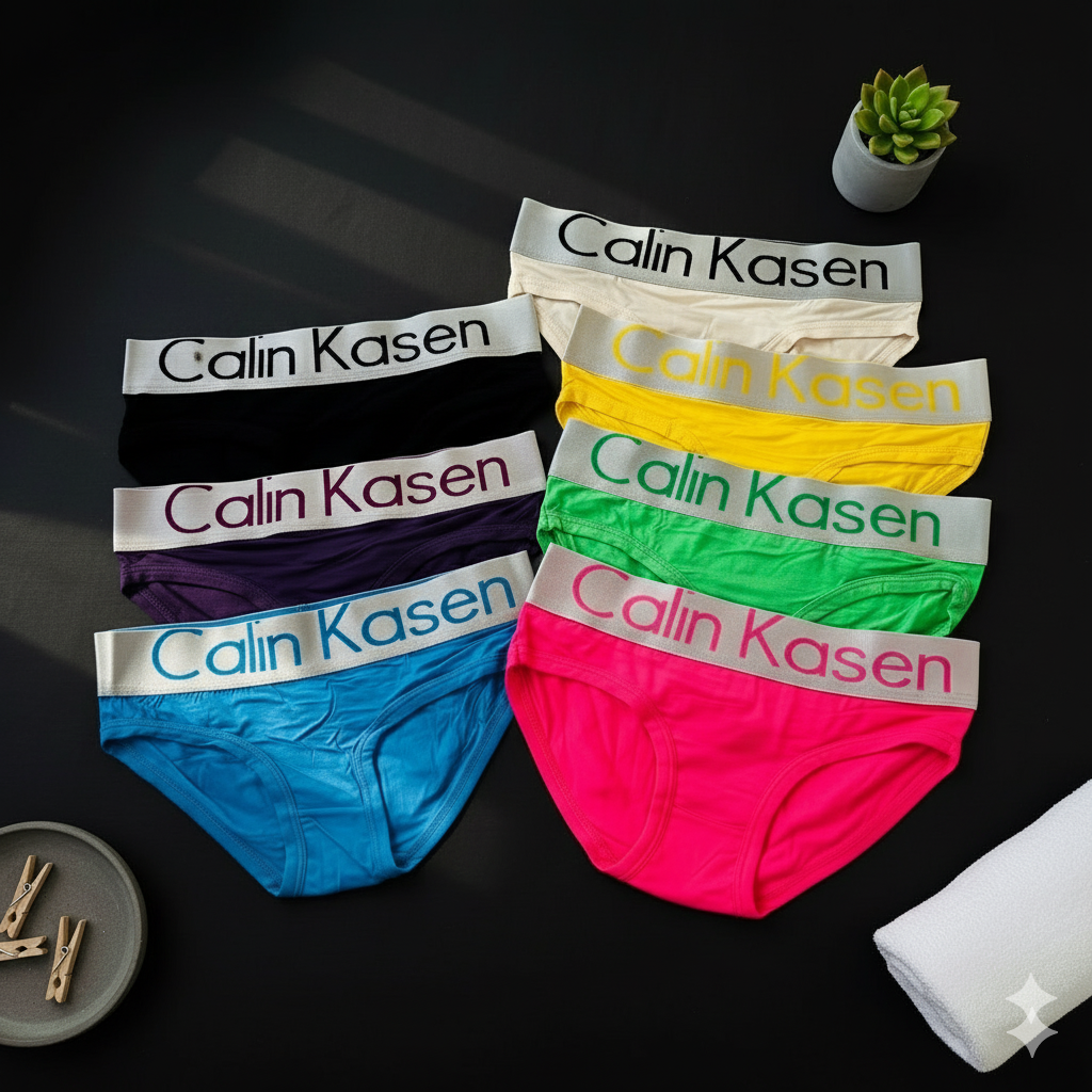 Flourish Pack of 5 Calin Kasen Panty  – Stretchy, Vibrant & Sporty Everyday Comfort