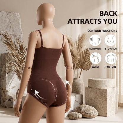 Seamless Butt Lifter & Tummy Control Bodysuit – Back Support Shaper -6889