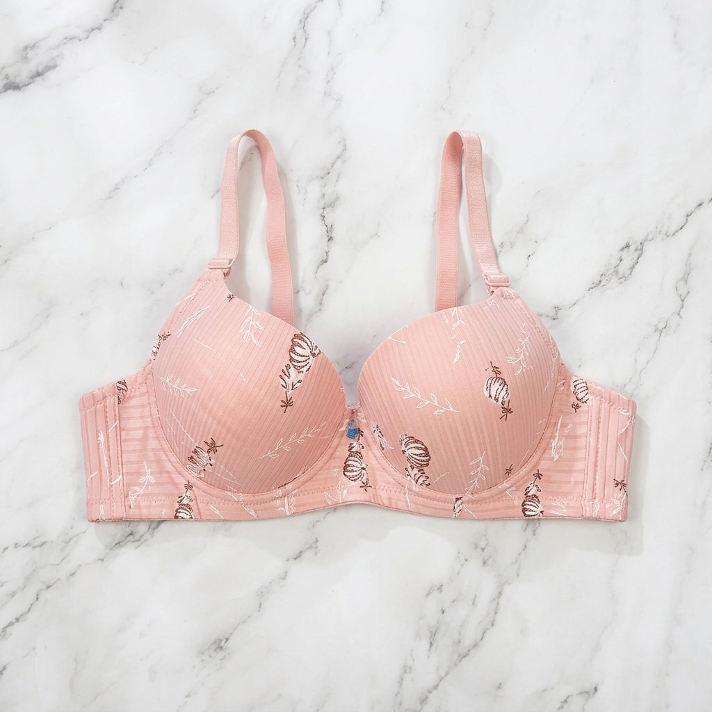 Floral Printed Padded Bra – Comfortable Everyday Support -BZ2