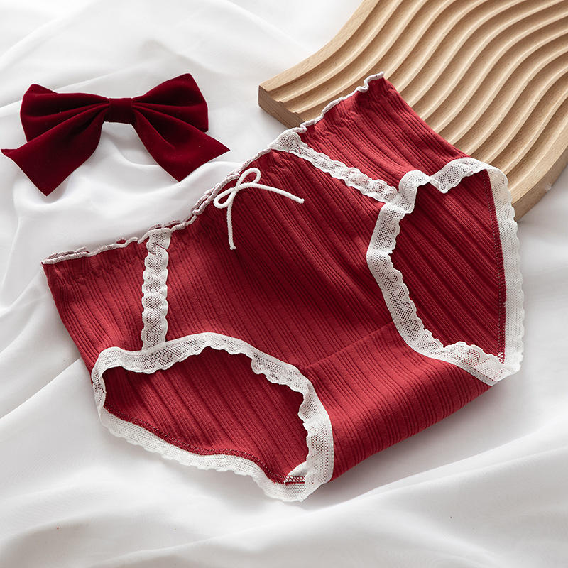 Pack of 5 Pure Cotton Seamless Girls’ Briefs – Color Block, Polka Dot & Checkered Cute Stretchy Underwear for Girls & Women – 0139