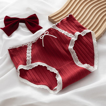 Pack of 5 Pure Cotton Seamless Girls’ Briefs – Color Block, Polka Dot & Checkered Cute Stretchy Underwear for Girls & Women – 0139