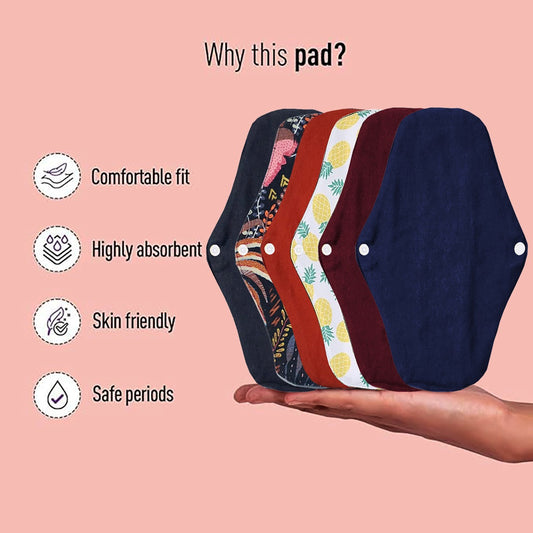 Flourish New Waterproof Women Cloth Sanitary Napkin Menstrual Pad Reusable, Period Pads, Sanitary Pads