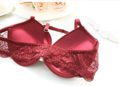 Flourish Magnet Front Open Y Back Double Padded Bra Panty Set 8801