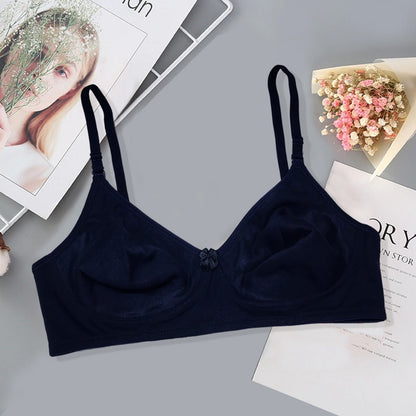 Flourish IMAGE-B High Quality Non Padded 2 in 1 Cotton And invisible Straps Soft Pure Comfortable Cotton Full Coverge Non Padded T shirt Bra