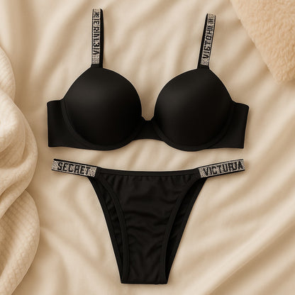 Flourish Signature Padded Bra & Panty Set – Crystal Strap Style 3036