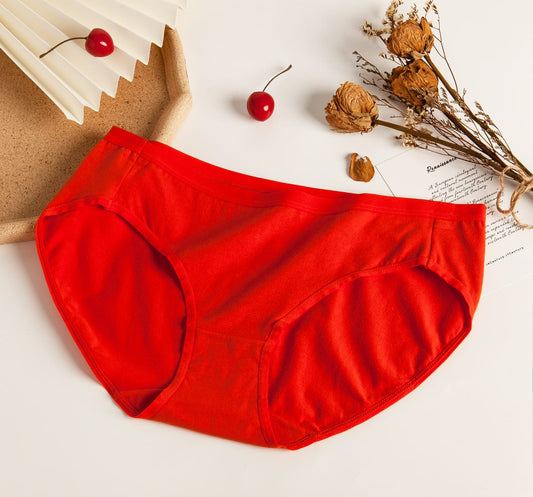 Flourish Classic Cotton Red Panty – Comfortable Everyday Wear
