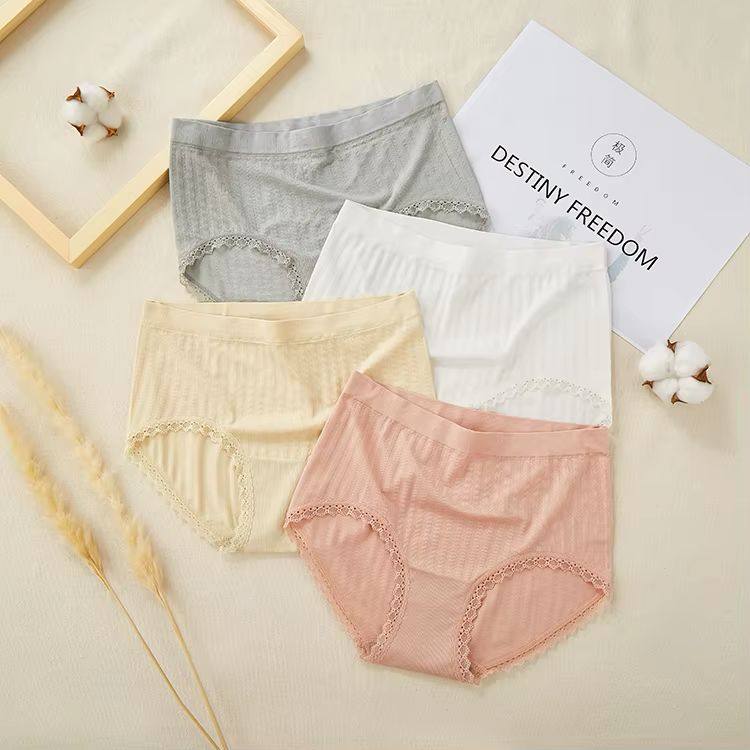 Pack Of 2 Lace Trim High-Waist Panty 3023