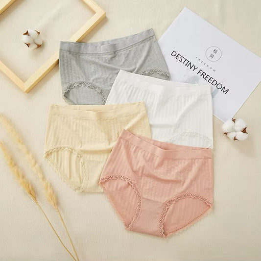 Pack Of 2 Lace Trim High-Waist Panty 3023