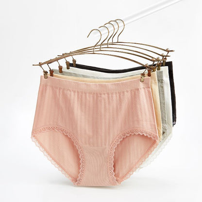 Pack Of 2 Lace Trim High-Waist Panty 3023