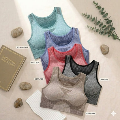 Flourish Pack of 2 Padded Soft Comfort Sports Bra – Stretchable Breathable Fabric G206