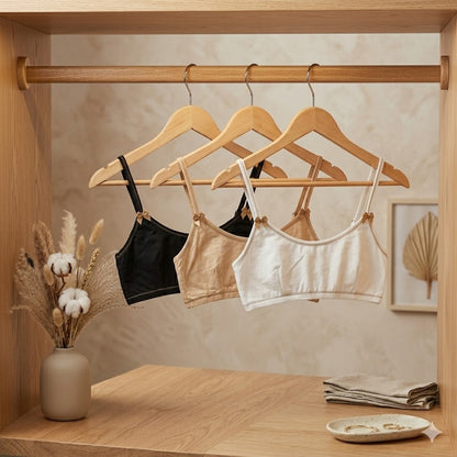 Flourish Pack of 3 'The Heart' Seamless Knit Bralette -590
