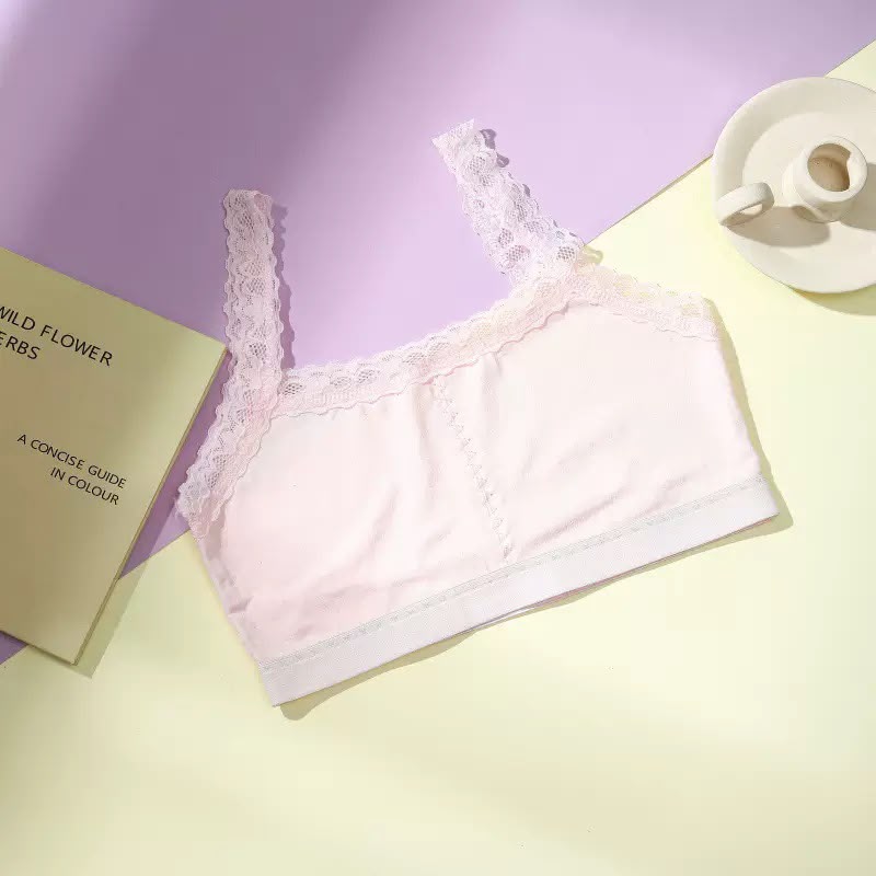 Flourish pack of 3 Teenagers Elegant Floral Lace Camisole Bra Pack -K20