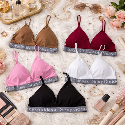 Flourish Pack of 3 Seamless Cotton Triangle Cup Bralette 125