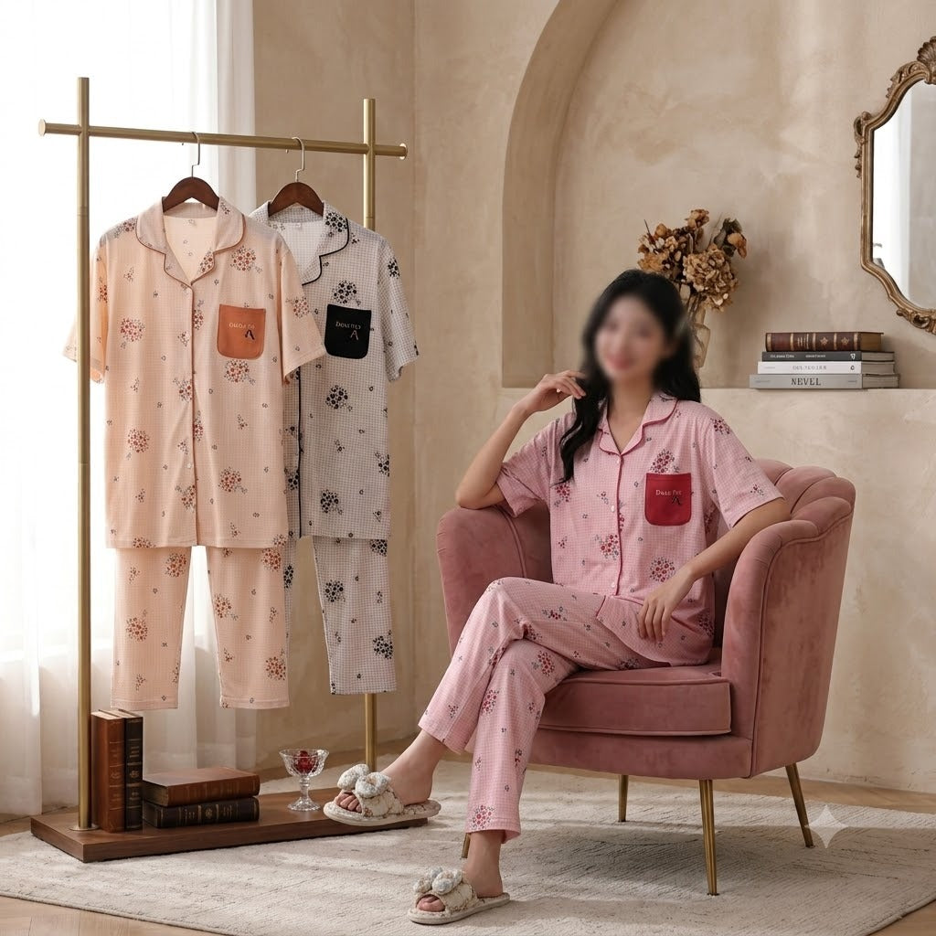 Women’s Soft Night Suit Set – Perfect for Home & Lounging
