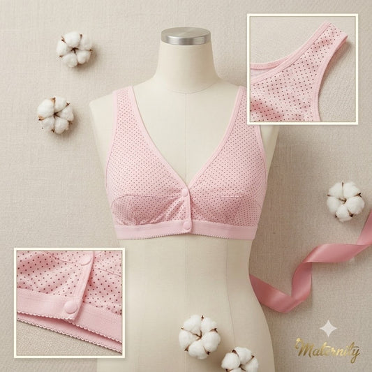 Women's Front Open Maternity Nursing Bra – Soft Cotton Feeding Bra for Pregnancy & Breastfeeding -109