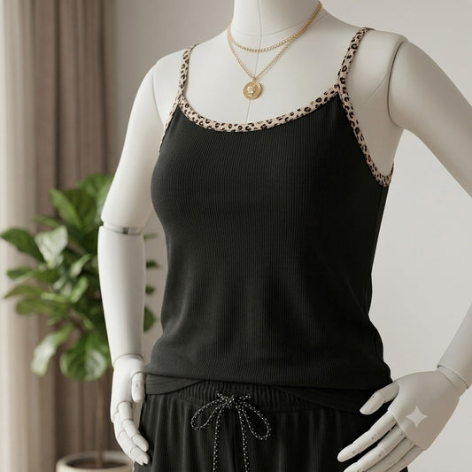 Women's Ribbed Cami & Shorts Night Suit – Soft Cotton Summer Sleepwear Set
