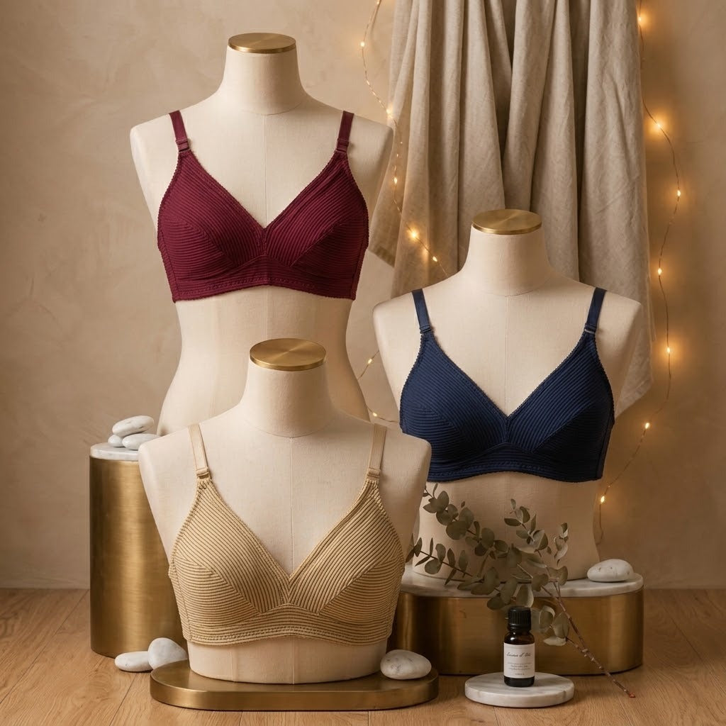 Women's Breathable Non-Padded Non-Wired Malai Silk Jersey Bra – DF1123