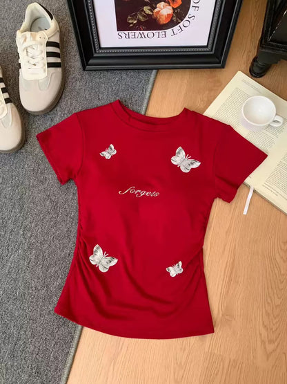 Women’s Butterfly Printed Casual T-Shirt 8507