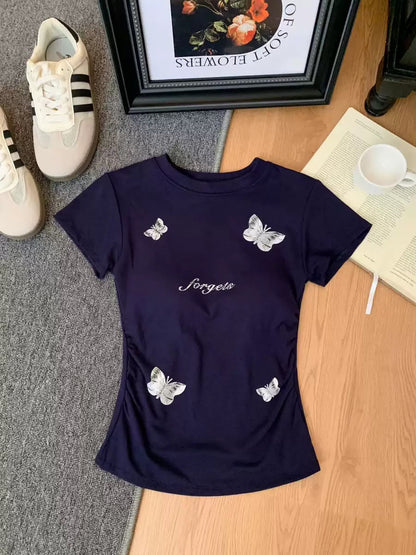 Women’s Butterfly Printed Casual T-Shirt 8507