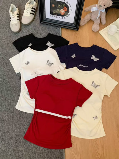 Women’s Butterfly Printed Casual T-Shirt 8507