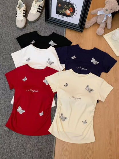 Women’s Butterfly Printed Casual T-Shirt 8507