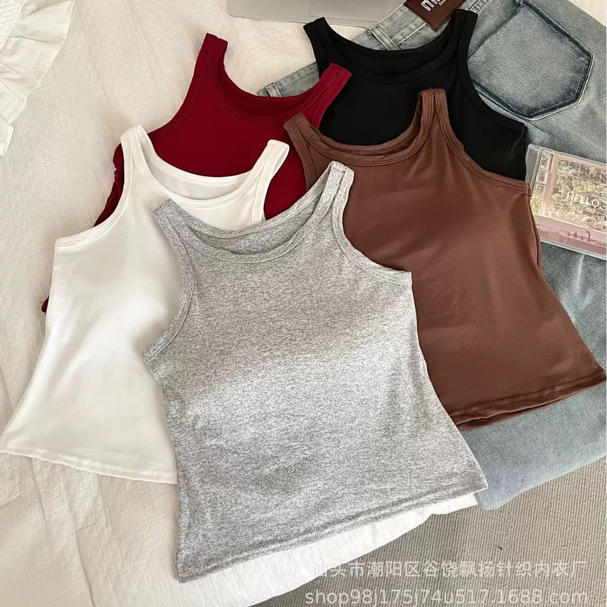 Padded Sando Gym Top – Free Size
