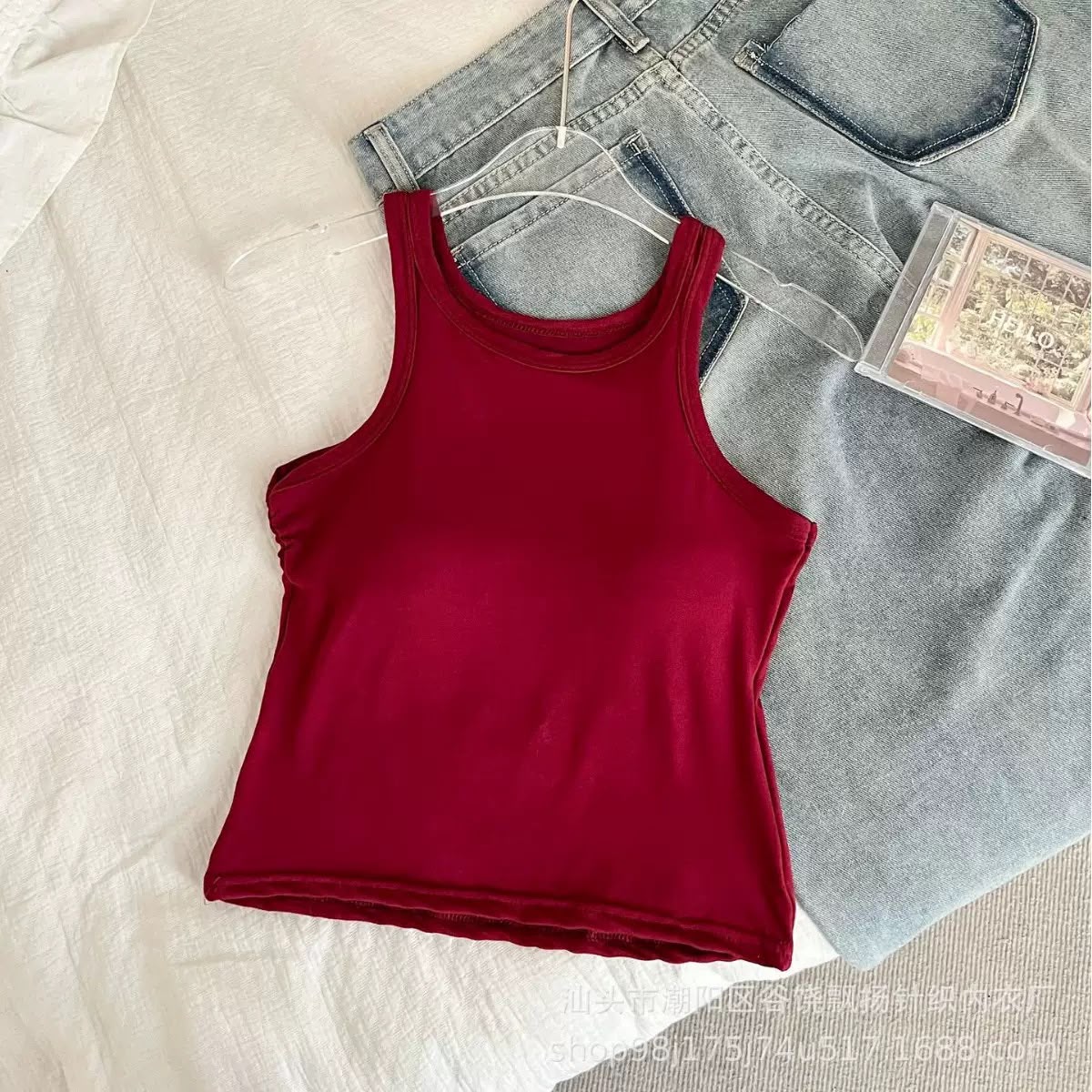 Padded Sando Gym Top – Free Size