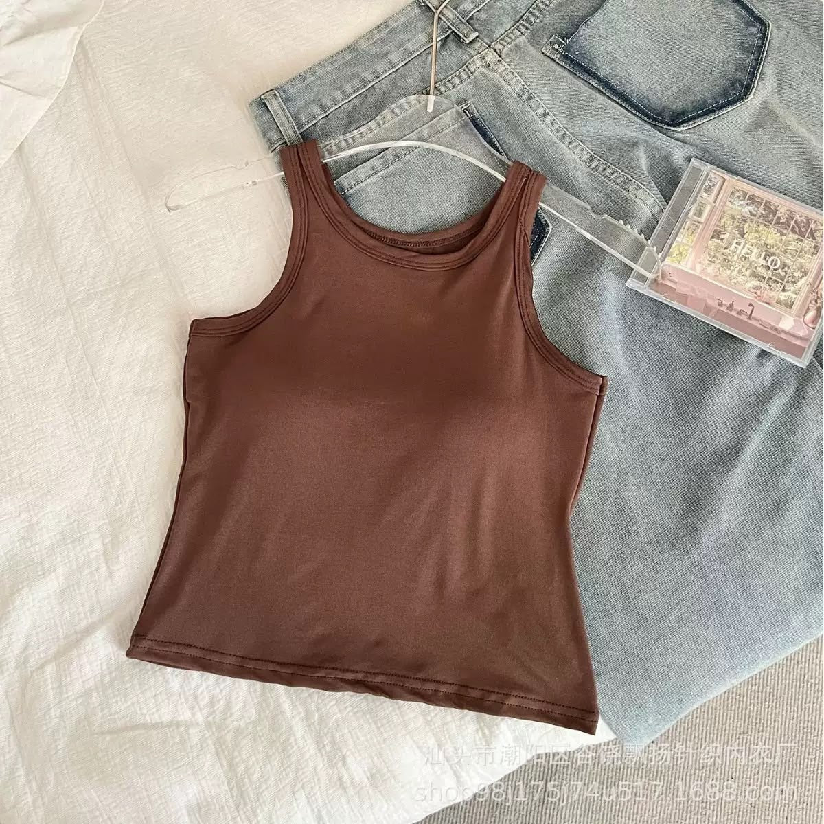 Padded Sando Gym Top – Free Size