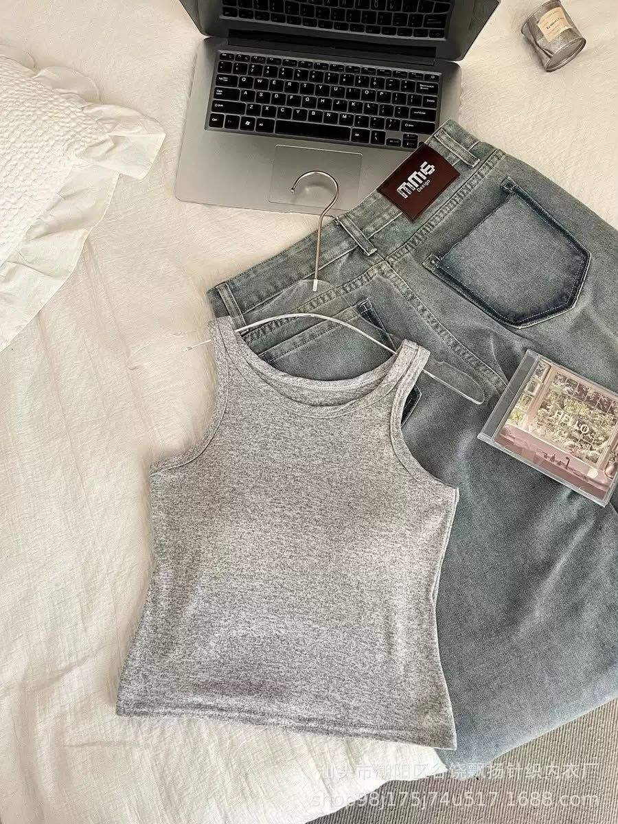 Padded Sando Gym Top – Free Size