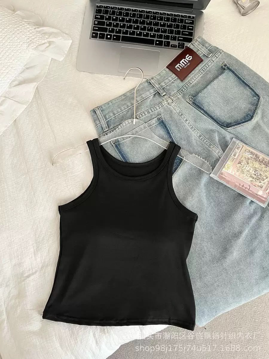 Padded Sando Gym Top – Free Size
