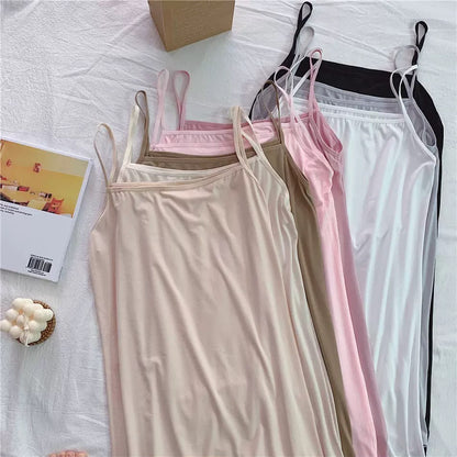 Women's Adjustable Spaghetti Strap Cami Slip Dress – Ultra-Soft Inner Wear & Loungewear-207