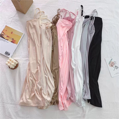 Women's Adjustable Spaghetti Strap Cami Slip Dress – Ultra-Soft Inner Wear & Loungewear-207