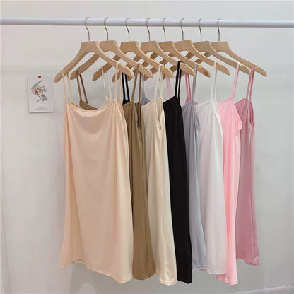 Women's Adjustable Spaghetti Strap Cami Slip Dress – Ultra-Soft Inner Wear & Loungewear-207