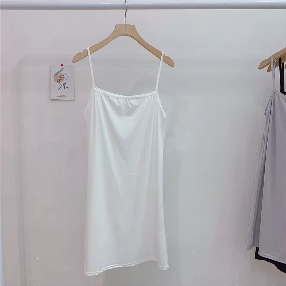 Women's Adjustable Spaghetti Strap Cami Slip Dress – Ultra-Soft Inner Wear & Loungewear-207