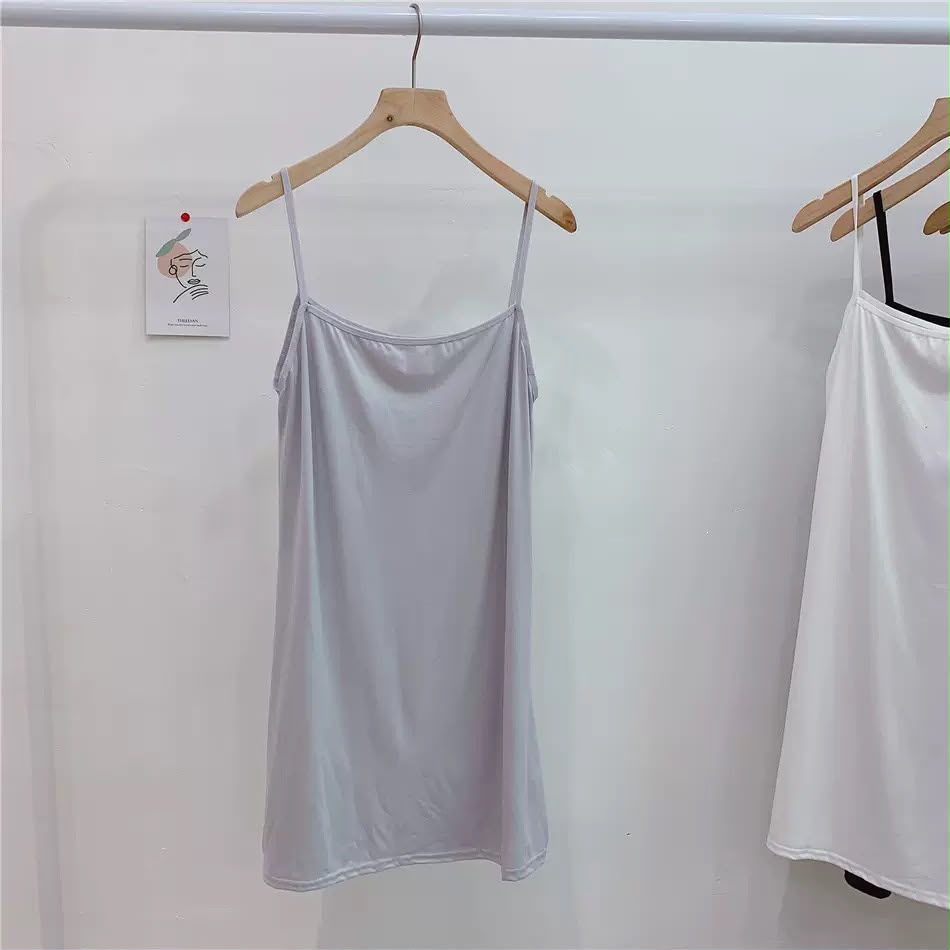 Women's Adjustable Spaghetti Strap Cami Slip Dress – Ultra-Soft Inner Wear & Loungewear-207