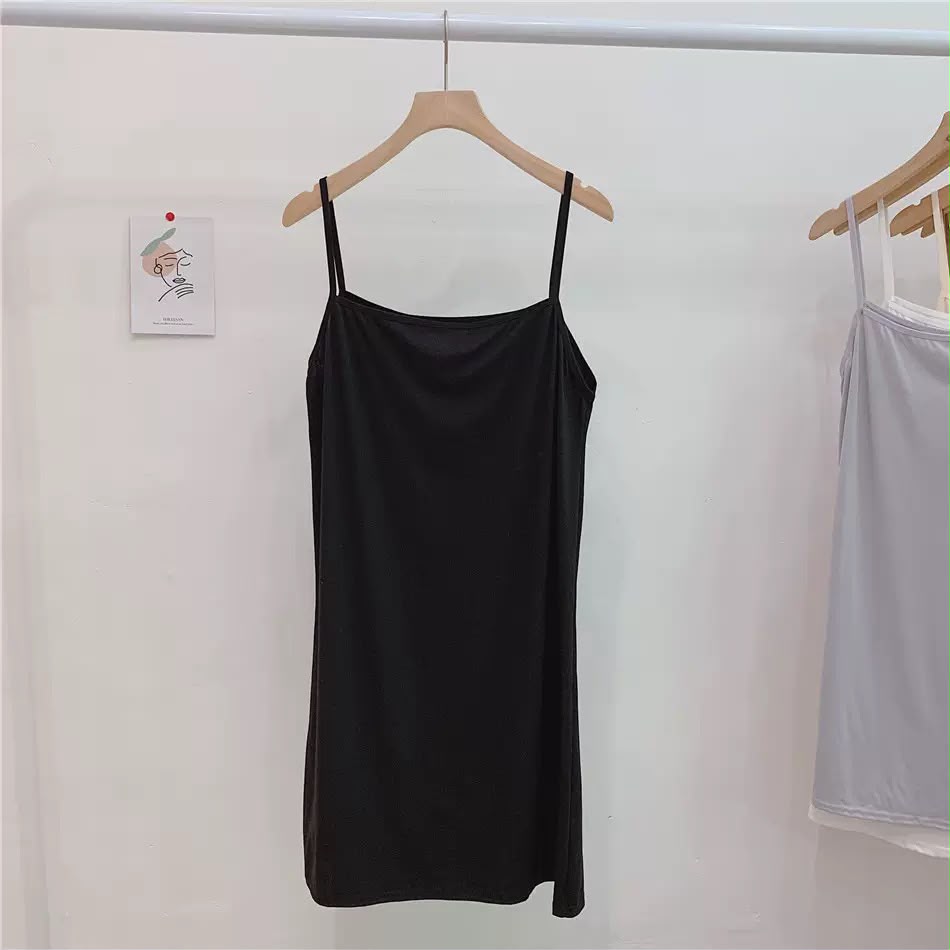 Women's Adjustable Spaghetti Strap Cami Slip Dress – Ultra-Soft Inner Wear & Loungewear-207
