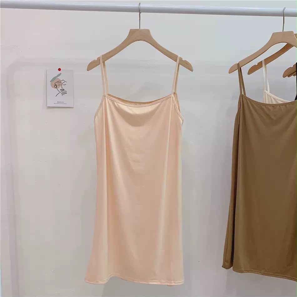Women's Adjustable Spaghetti Strap Cami Slip Dress – Ultra-Soft Inner Wear & Loungewear-207