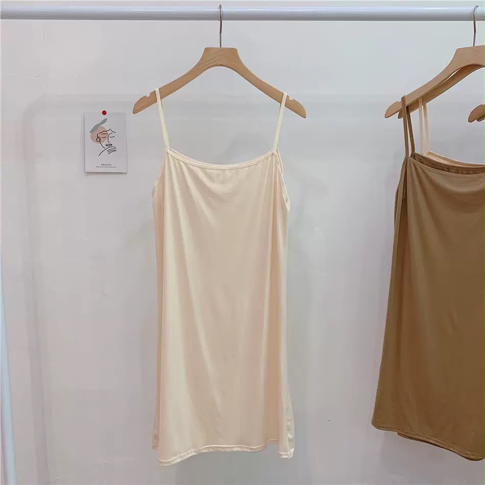 Women's Adjustable Spaghetti Strap Cami Slip Dress – Ultra-Soft Inner Wear & Loungewear-207