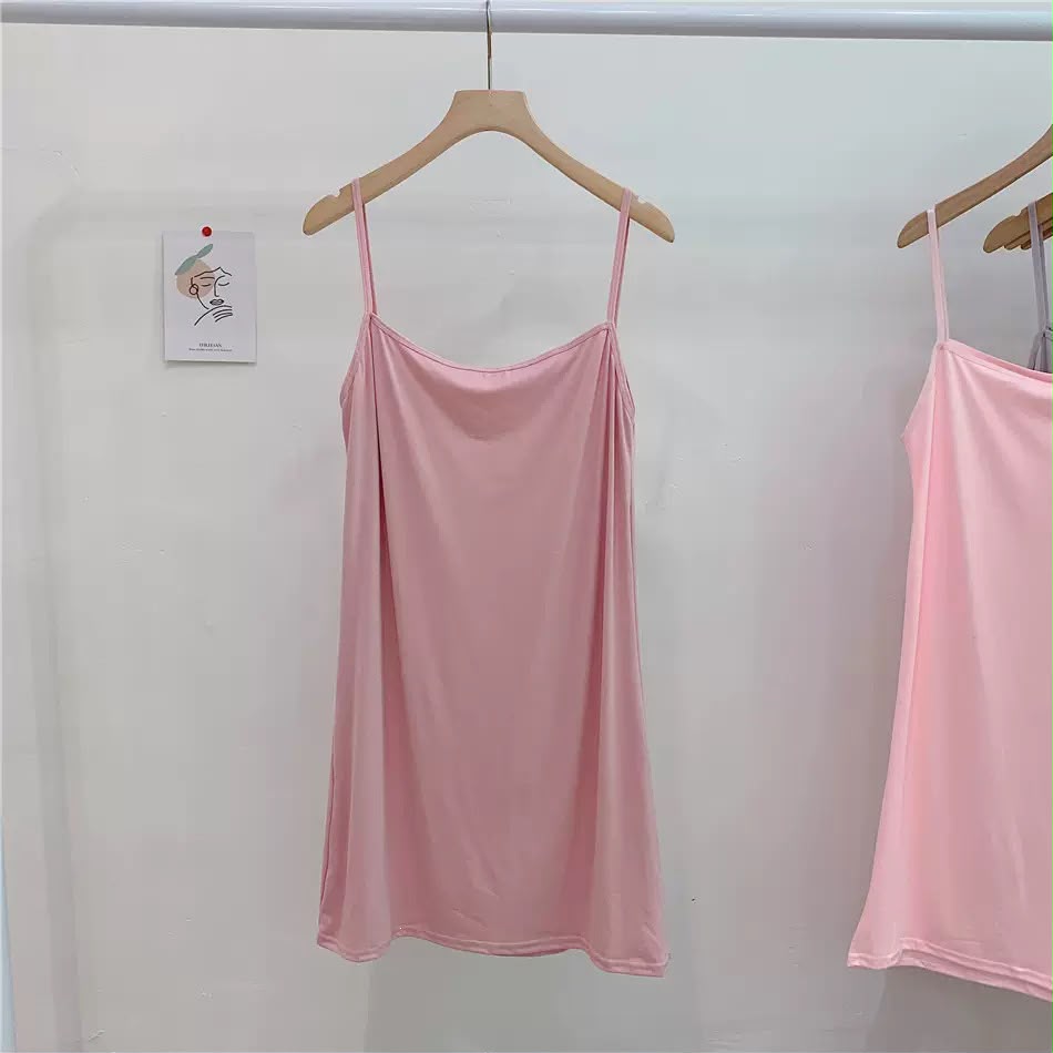 Women's Adjustable Spaghetti Strap Cami Slip Dress – Ultra-Soft Inner Wear & Loungewear-207