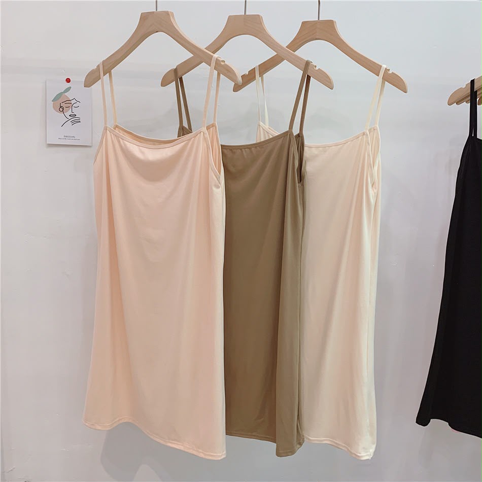 Women's Adjustable Spaghetti Strap Cami Slip Dress – Ultra-Soft Inner Wear & Loungewear-207