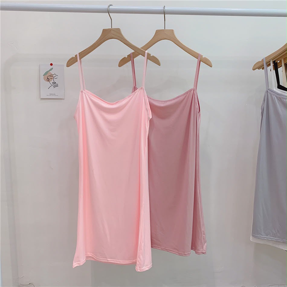 Women's Adjustable Spaghetti Strap Cami Slip Dress – Ultra-Soft Inner Wear & Loungewear-207
