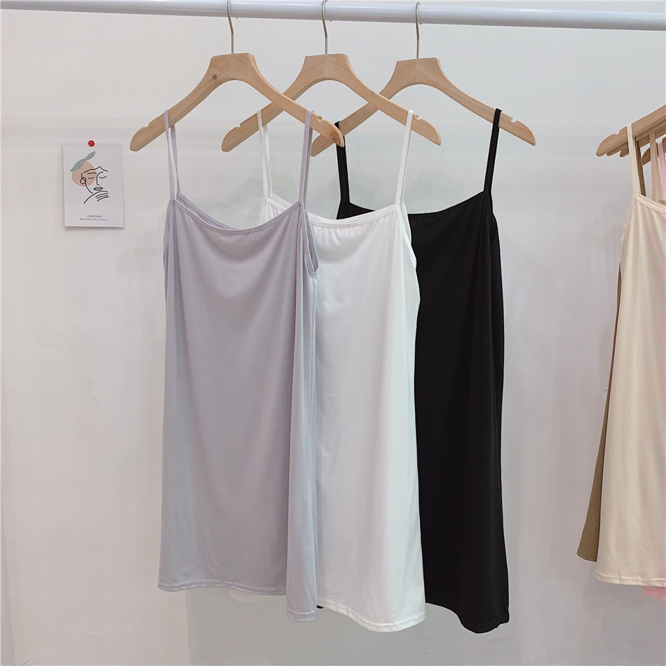 Women's Adjustable Spaghetti Strap Cami Slip Dress – Ultra-Soft Inner Wear & Loungewear-207