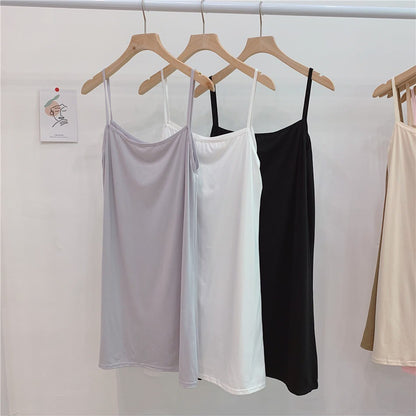 Women's Adjustable Spaghetti Strap Cami Slip Dress – Ultra-Soft Inner Wear & Loungewear-207